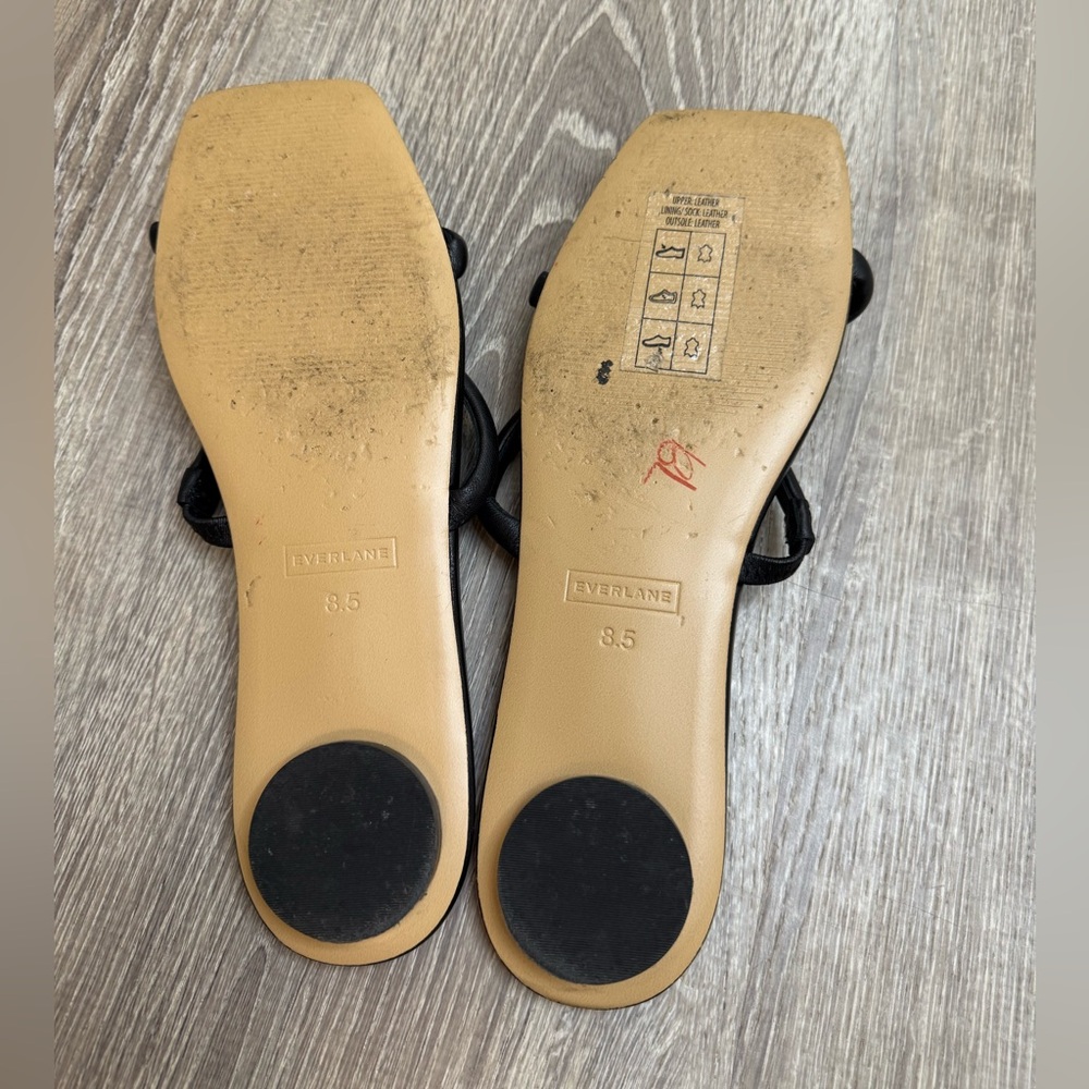 EVERLANE The Double Strap Leather Sandal Size 8.5 - Picture 11 of 11